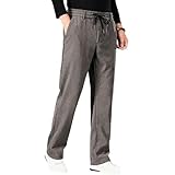 BANTASE Herren-Jogginghose Mit Lockerer Passform, Reißverschlusstaschen, Lässig, Fleece, Warm,...