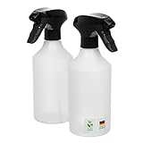 AP Sprühflaschen, 2 x 500 ml, nachhaltige Herstellung aus Green-PE, Polyethylen (PE), Langlebig