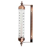 Außenthermometer mit Bronze-Effekt Design, Stilvolles Gartenthermometer, Outdoor, geeignet für...