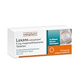 Laxans-ratiopharm ® 5 mg magensaftresistente Tabletten: Helfen planbar bei Verstopfung mit dem...