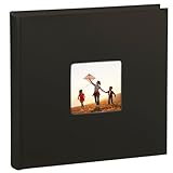 Hama Fotoalbum Jumbo 30x30 cm (Fotobuch mit 100 schwarzen Seiten, Album für 400 Fotos zum...