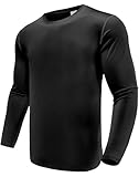 1er Pack Langarmshirts für Herren, Schnelltrocknend Funktionsshirt Herren Langarm Laufshirts,...