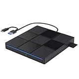 Asukohu Externer Player mit schneller Datenübertragung, USB 3.0 und USB-C-Schnittstellen für...