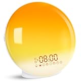 Cadrim Tageslichtwecker Wake Up Licht Lichtwecker Radiowecker Sonnenaufgang Sonnenuntergang mit Dual...