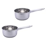 SHINEOFI Edelstahl Schöpfkelle mit Langem Griff 2 Stück Verschleißfest Glatte Oberfläche...