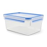 EMSA Clip & Close Frischhaltedose, rechteckig, 2,2 L, Aufbewahrungsbox, 100 Prozent dicht,...