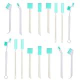 16 Stück Multifunktionale Reinigungsbürste Set Kleine Reinigungsbürsten Fensterrillen Cleaning...