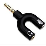 iSeventy9 Stereo-Stecker auf Dual-3,5-mm-Kopfhörer, Mikrofon, Audio-Y-Splitter, Adapter mit...
