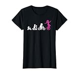 Einradfahrerin Evolution Artisten Zirkus Mädchen Einrad T-Shirt