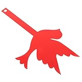 WOONEKY Rote Vogel Form Briefkasten Dekoration aus Metall Wetterfeste Mailbox Flagge Ersatz...