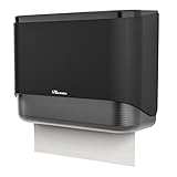 PLUSSEN Paper Towel Dispenser, Paper Hand Towels Dispenser Without Drilling, Wall Mounted Tissue Box...