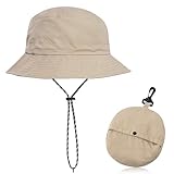 SMYJDMM Wanderhut Anglerhut, Schnell Dry Packable Hut, Sonnenhut Damen Herren Outdoor Sonnenschutz...