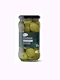 Aceitunas Spanische Grüne Oliven mit Gurken, 300g Glas.PACK DE 4