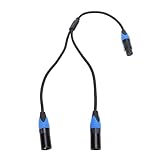 Cuifati XLR-Splitter-Kabel, Ausgewogene Daten-und Tonsignal übertragung, HIFI-Klang Qualität mit...