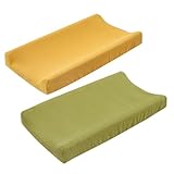 WEKAMOS 2 Stck Elastische Wickelunterlagen Bezüge Abnehmbar Waschbar Atmungsaktiv Weiche Baumwolle...