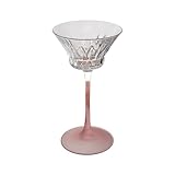 Lizhuzhuzs28 Wassergläser Gin-Cocktail-Kelchglas, 110 ml rosafarbene, mattierte Wein- und...