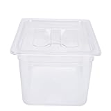 Hamwesh Slow-Cooker-Behälter aus Kunststoff, Sous-Vide-Topf mit 12 L Fassungsvermögen und Deckel...