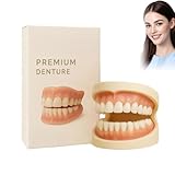 Glidewellpd Premium Denture, Soft Silicone Reline Denture Set,Denture Repair Kit for Men and Women,...
