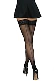 Annes styling Damen Strümpfe mit Rückennaht, 20 Denier, sinnliche Strümpfe, sexy Spitzenoberteil,...