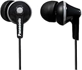 Panasonic RP-HJE125E-K Ergofit In-Ear-Kopfhörer mit kraftvollem Klang, bequemem rutschfestem Sitz...