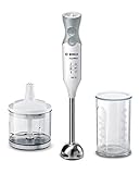 Bosch Stabmixer ErgoMixx MSM66120, Edelstahl-Mixfuß, Mix- und Messbecher, 4-Klingen-Messer,...