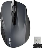 TECKNET Kabellose Maus, Pro 2.4G 2600 DPI Wireless, 6 Tasten mit Nano Empfänger, 24 Monate...