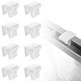 8 Stück Klemmträger Für Jalousien,Universal Kunststoff Klemmhalter Für Aluminium Jalousien,Alu...