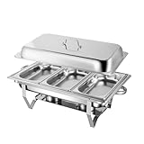 AIZYR Rolltop-Chafing-Dish-Buffet-Set Edelstahl-Chafing-Dish, Speisenwärmer Für Catering...