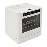 Spülmaschine, 800W Tischgeschirrspüler mit LED-Anzeige, 4 Programme, Mini Geschirrspüler für...