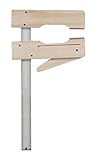kwb Klemm-Zwinge aus Holz 200x110 mit Kork-Flächen, Spann-Weite 200 mm, Spanntiefe 110 mm,...