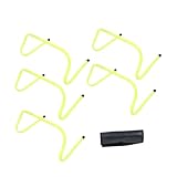 TOYANDONA 6 Stück Teiliges Fußball Trainingshürden Hohe Fluoreszierend Grüne...