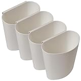 WOONEKY 4 Stück Hängekorb Aufbewahrungseimer aus Kunststoff Multifunktionale Organizer für...