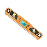 FUTUREORYY Hochpräzise Gelbe Wasserwaage mit Hintergrundbeleuchtung Tragbare Balance-richtlatte...