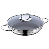 WMF Devil Servier-Schmorpfanne Induktion 26 cm mit Glasdeckel, Ofenfeste Pfanne, Servierpfanne,...