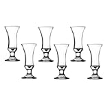 Dajar AMBITION Schnapsgläser 6er Set Villa Likörgläser Glas 28 ml transparent mit Stiel...