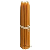 BCandle 100 % Bienenwachs, 5 Stunden brennende Kerzen, organisch, handgefertigt, 22,9 cm hoch, 1,27...