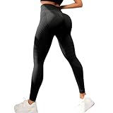 Sport Leggings Damen Anti Cellulite Leggings High Waist Push Up Yogahose Lange Blickdicht...