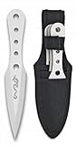 *3er* Messerset White Dragon Darts Wurfmesser weiß - robuste Trainingsmesser Kunai Messer mit Nylon...