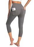 GEMZIX Damen Kühlende Capri Leggings 3/4 Sommer Butterweiche High Waist Stretch Sport Leggings...