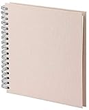 Rössler Papier 1329452586 - S.O.H.O. Wire-O-Fotoalbum 230 x 230 mm, 60 offwhite Seiten, Powder, 1...