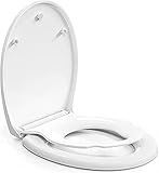 Pipishell WC Sitz, Toilettendeckel mit Absenkautomatik, Magnetisch zu befestigenden Toilettensitz...