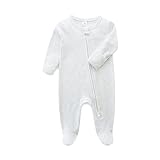 KIDDLETOWN Baby Schlafanzug, Neugeborene Strampler Doppelreißverschluss, Baby Schlafstrampler, Baby...