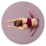Navaris Yogamatte rund rutschfest groß - Ø 120cm Yoga Matte extra groß - 0,6cm dick -...