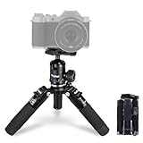 Rollei Compact Traveler Mini M1, Mini Stativ Kamera aus Aluminium 49cm Leichtes Desktop Reisestativ...