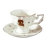 Pitycbo Cappuccino-Tassen mit Untertasse, Latte-Becher und Espressotassen für die Küche, Keine...
