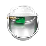 Svauoumu Automatische Tränken mit Schwimmerventil,Pferdetränken Aus Edelstahl, mit 1/2'...
