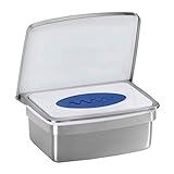 RB&G Premium Feuchttücherbox- aus hochwertigem Edelstahl/kein Austrocknen der Tücher/Halter für...