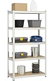Pro&Basics Schwerlastregal 175KG Fachlast 150x70x30 Metallregal Kellerregal 875KG