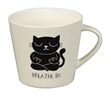 moses. Ed, the Cat Becher Yoga, Kaffeetasse mit Katzen-Motiv, beidseitig bedruckter Kaffeebecher aus...
