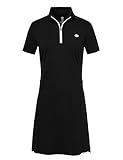 AjezMax Sportkleider Damen Golf Polo Kleider Knielang Ärmellos Sommer Freizeitkleider Atmungsaktiv...